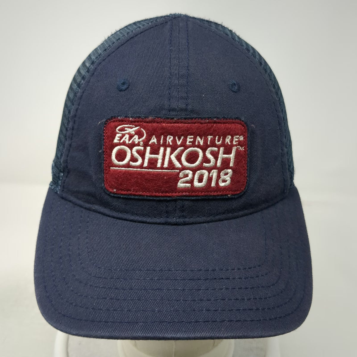 The Good Land Supply Co Trucker Hat Blue One Size EAA AirVenture Oshkosh 2018