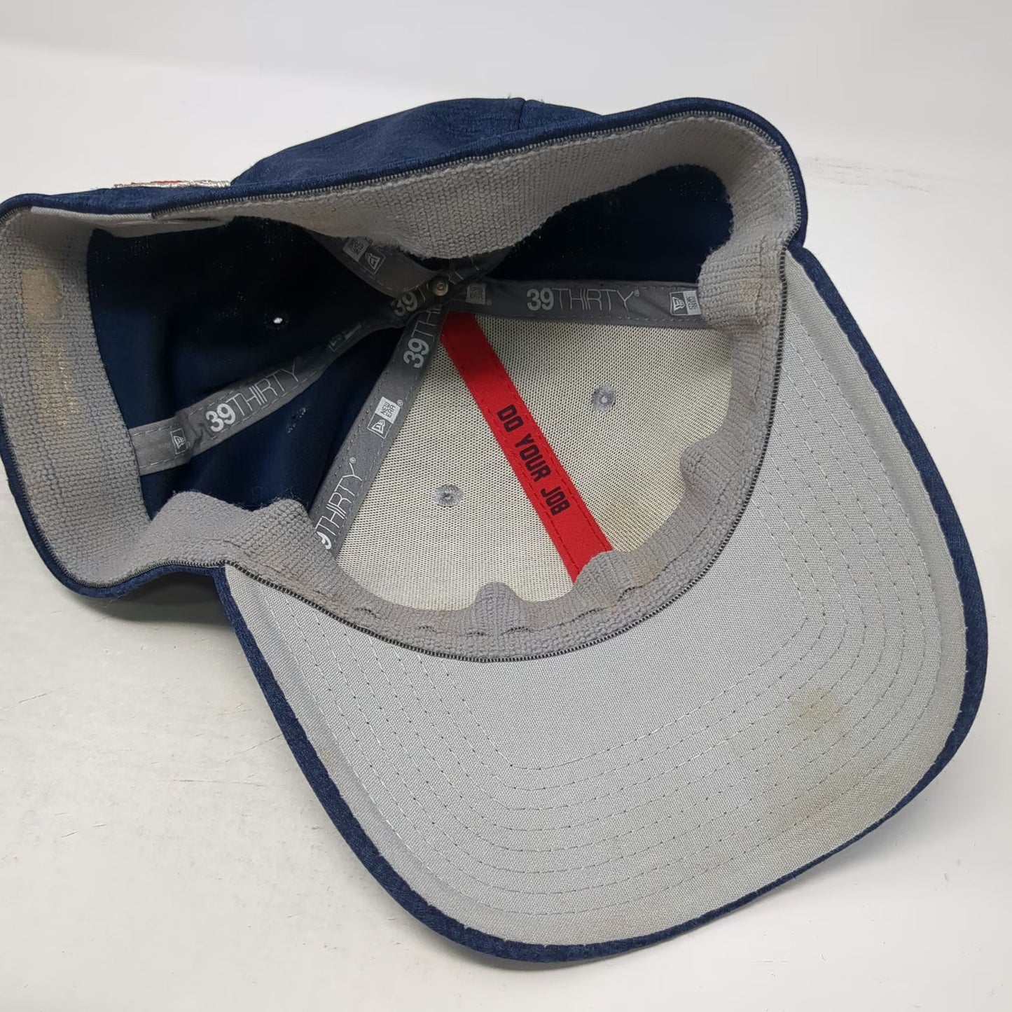 New England Patriots NFL New Era Cap Hat Blue XL 39THIRTY Stretch Fit Logo Patch
