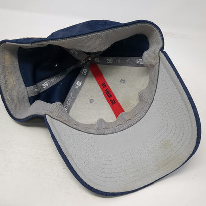 New England Patriots NFL New Era Cap Hat Blue XL 39THIRTY Stretch Fit Logo Patch