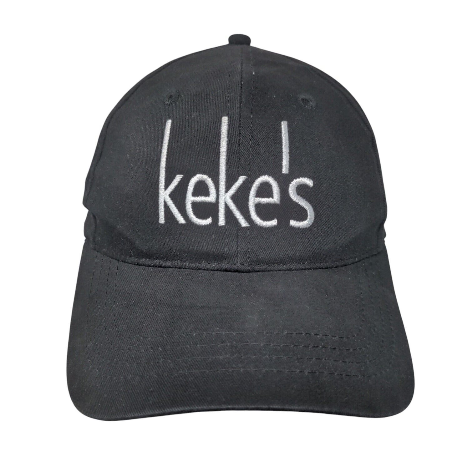 Keke's Strapback Hat Black One Size Embroidered 6 Panel Cap America