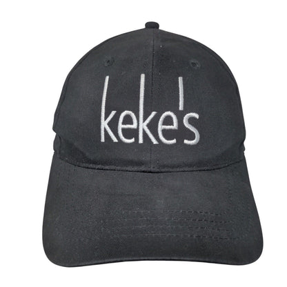 Keke's Strapback Hat Black One Size Embroidered 6 Panel Cap America
