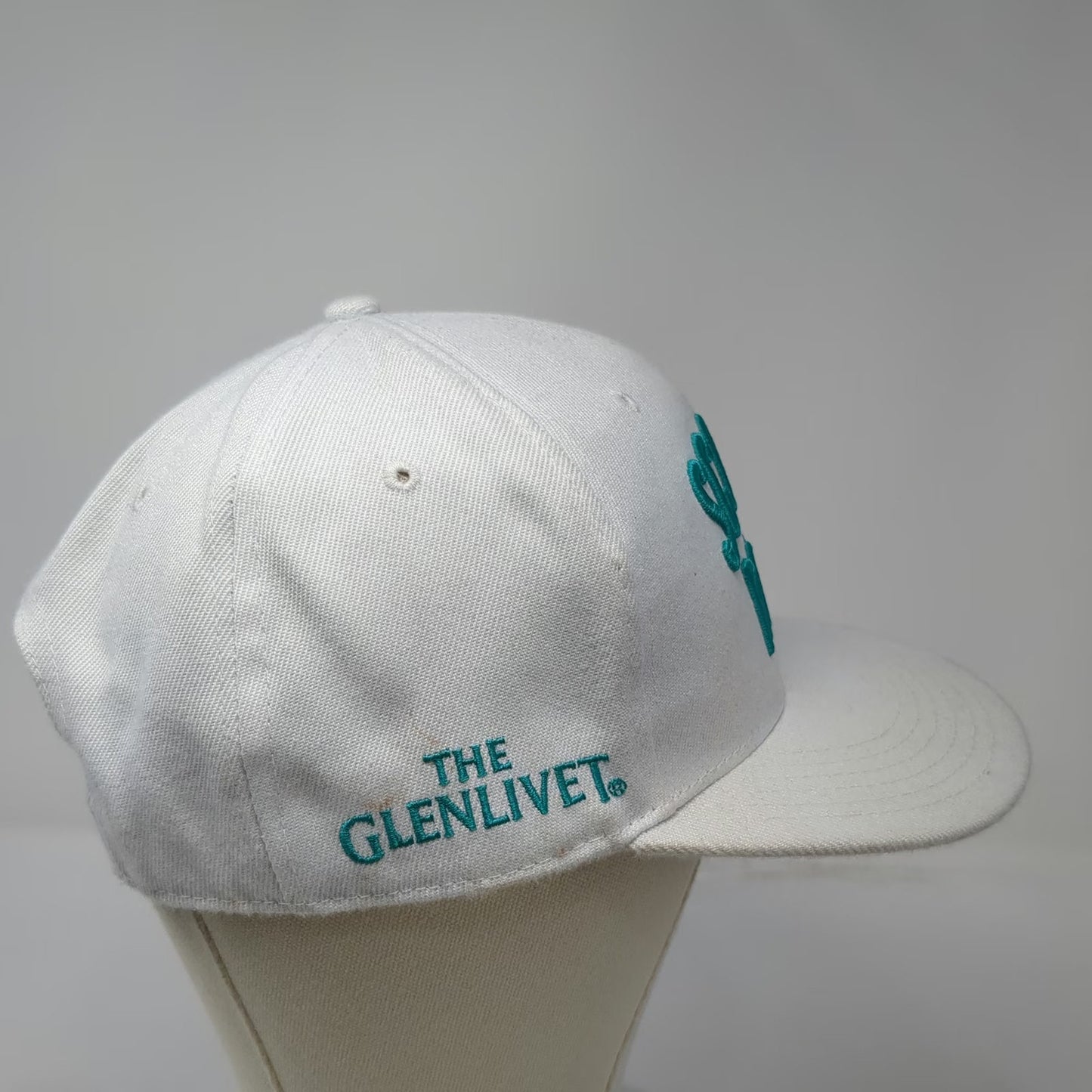 The Glenlivet Baseball Cap White One Size Scotch Rocks Snapback Acrylic hat