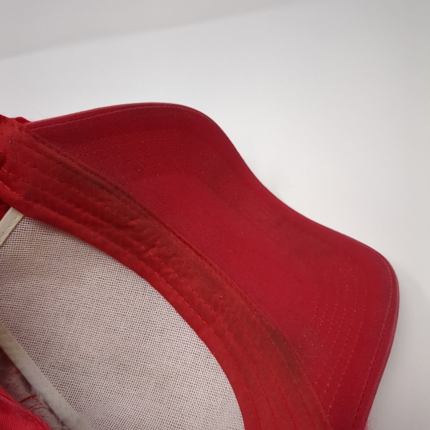 May's Honda Snapback Rope Hat Red One Size Solid Adjustable Outdoor