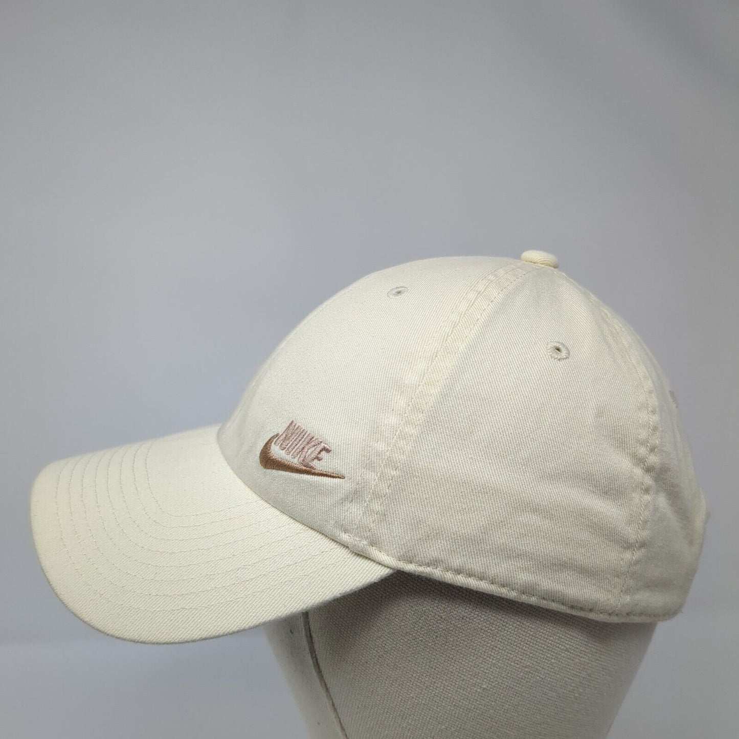 Nike Swoosh Slideback Hat Tan One Size Adjustable 6 Panel Heritage86