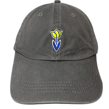 Dutch Bros Coffee Hat Baseball Cap Gray One Size Embroidered Tulip Slideback