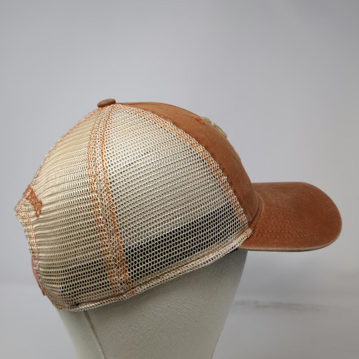 Browning Trucker Hat Brown One Size Buckmark Logo Mesh Back Snapback Hunting Hat