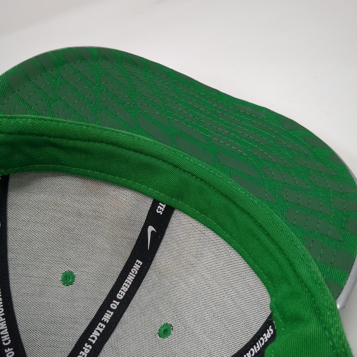 Nike Oregon Ducks NCAA Snapback Hat Green Yellow Silver One Size Metallic Brim