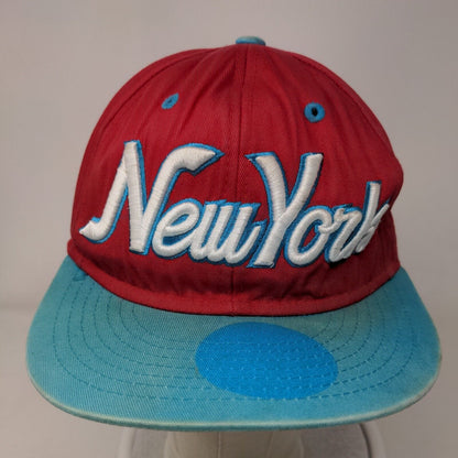 New York Snapback Hat Multi One Size Embroidered Colorblock KB ETHOS