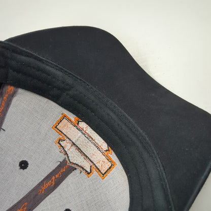 Harley-Davidson Screamin' Eagle Baseball Cap Black One Size Strapback Flame Hat