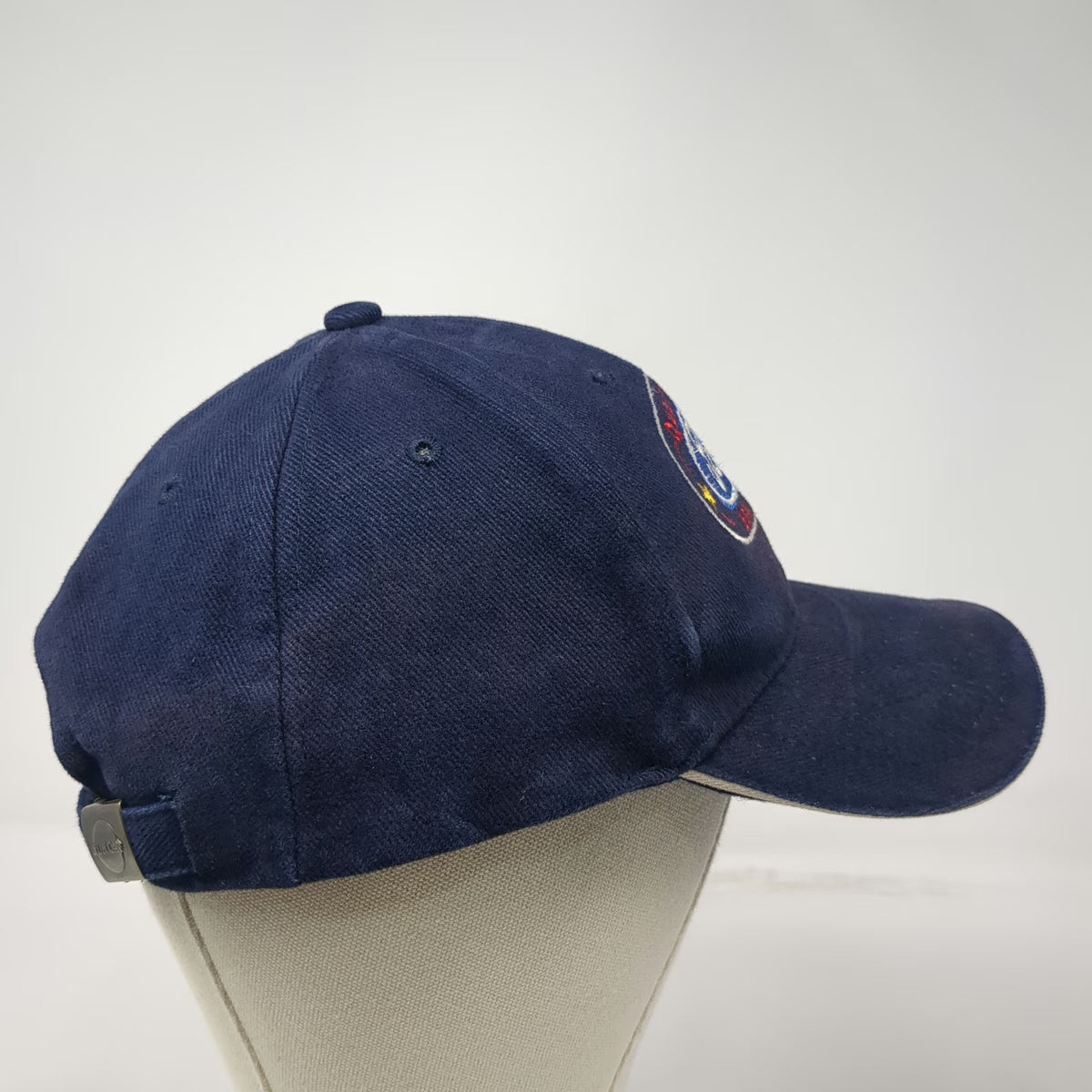 Sun Cap Baseball Blue One Size Ford Quality Parts Logo Slideback Strap Hat