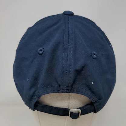Unbranded Slideback Hat Blue OSFM Adjustable Vented Holes 6 Panel Blank