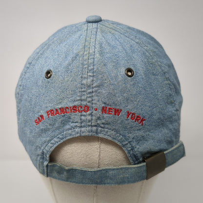 GAP 1969 USA Flag Slideback Hat Blue One Size Adjustable Embroidered
