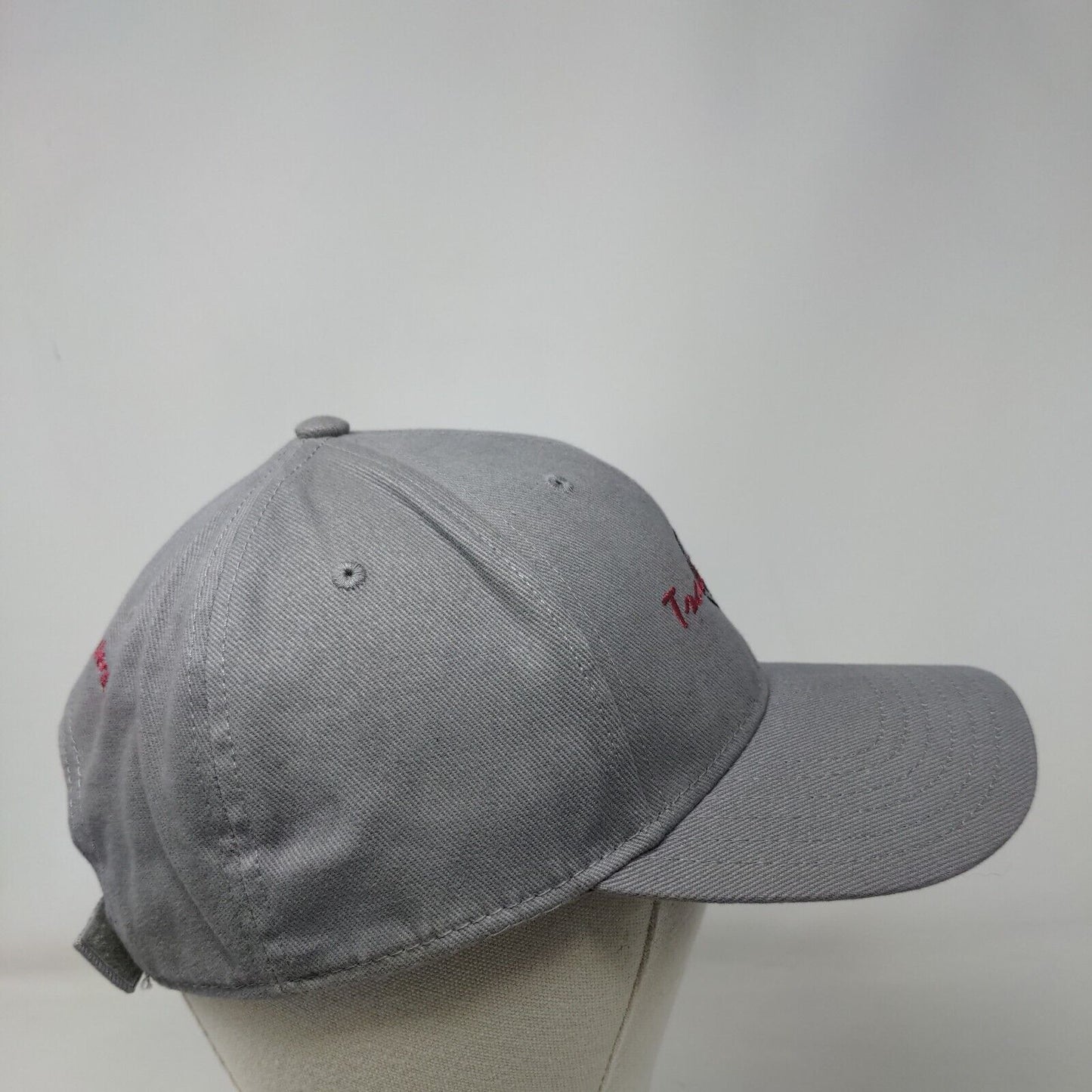 Trails West Strapback Hat Gray OSFM Adjustable Embroidered Otto