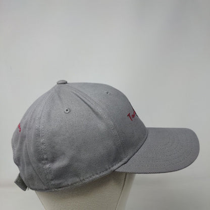 Trails West Strapback Hat Gray OSFM Adjustable Embroidered Otto