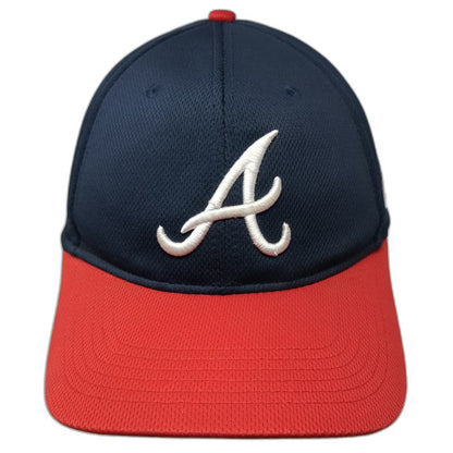 Atlanta Braves MLB OC Sports Baseball Cap Blue Red White OSFM Hat Curved Brim