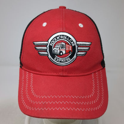 Snap-on Baseball Cap Red One Size Rock N' Roll Cab Express Mesh Strapback Hat