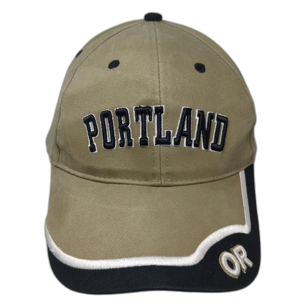 Fahrenheit Portland Oregon Baseball Cap Brown Black White One Size Cotton Hat