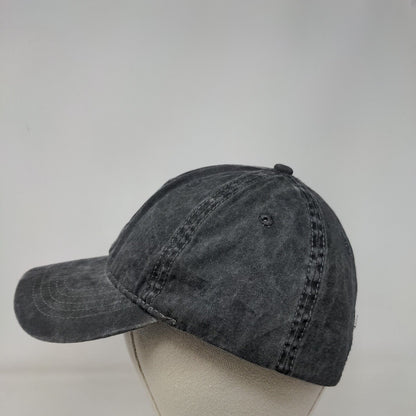 Unbranded Slideback Hat Black OSFM Solid 6 Panel Adjustable Blank