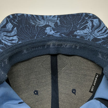 Travis Mathew Snapback Blue One Size Hat Ka'anapali Maui Floral Monstera Print