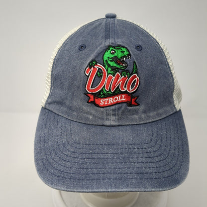 Dino Stroll Snapback Mesh Back Trucker Hat Blue One Size Sportsman