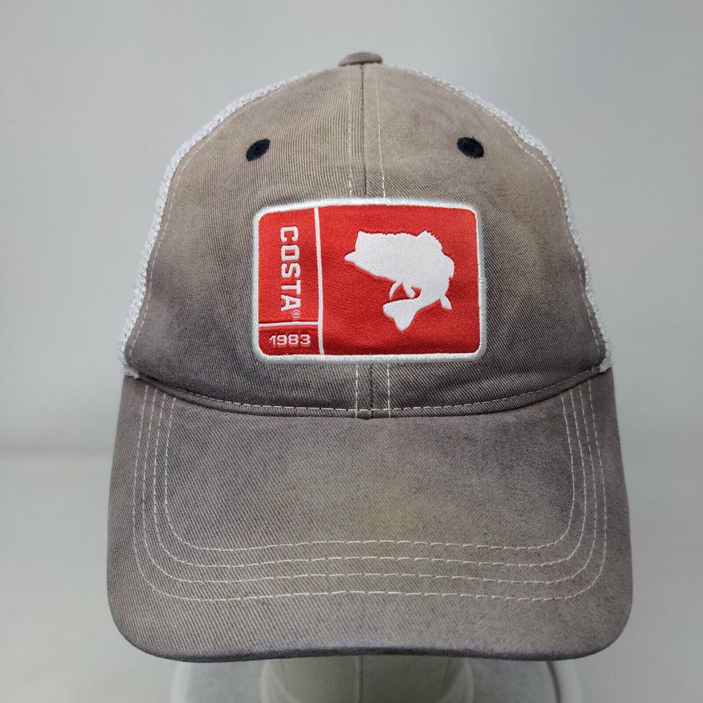 Costa Del Mar Snapback Mesh Back Trucker Hat Blue One Size Colorblock