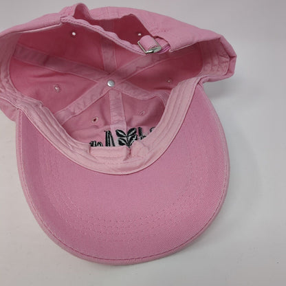 Red Aspen Slideback Hat Pink OS Adjustable Embroidered Vented Holes 6 Panel
