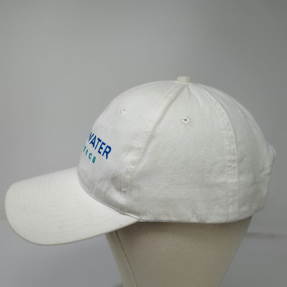 Hit Baseball Cap White One Size Clearwater Analytics Cotton Strapback Hat