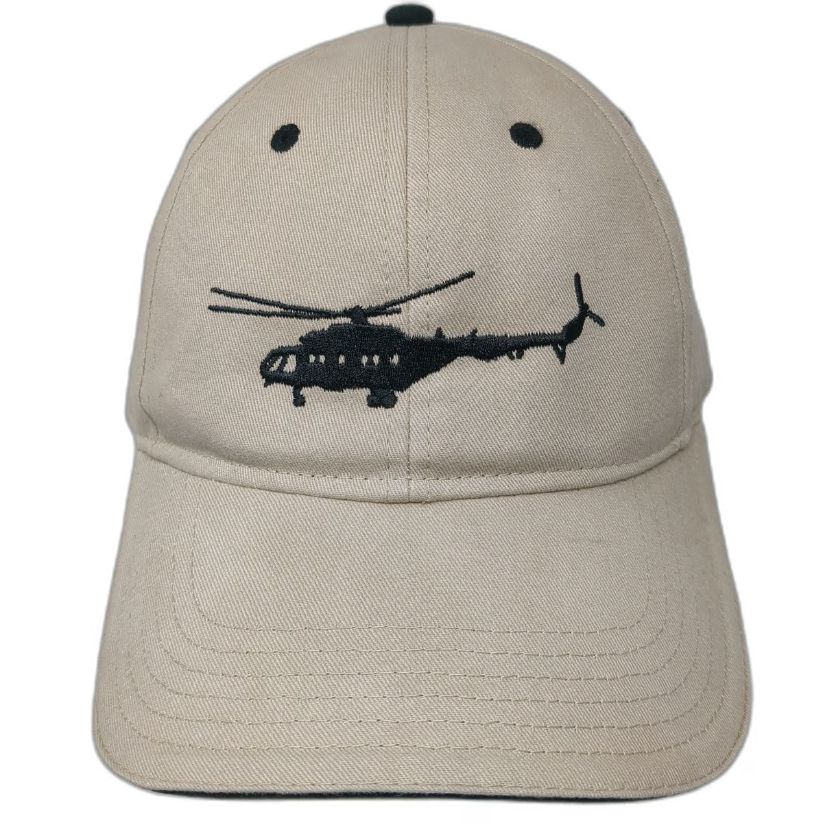 OTTO Baseball Cap Beige One Size Helicopter 91107 Embroidered Strapback Hat