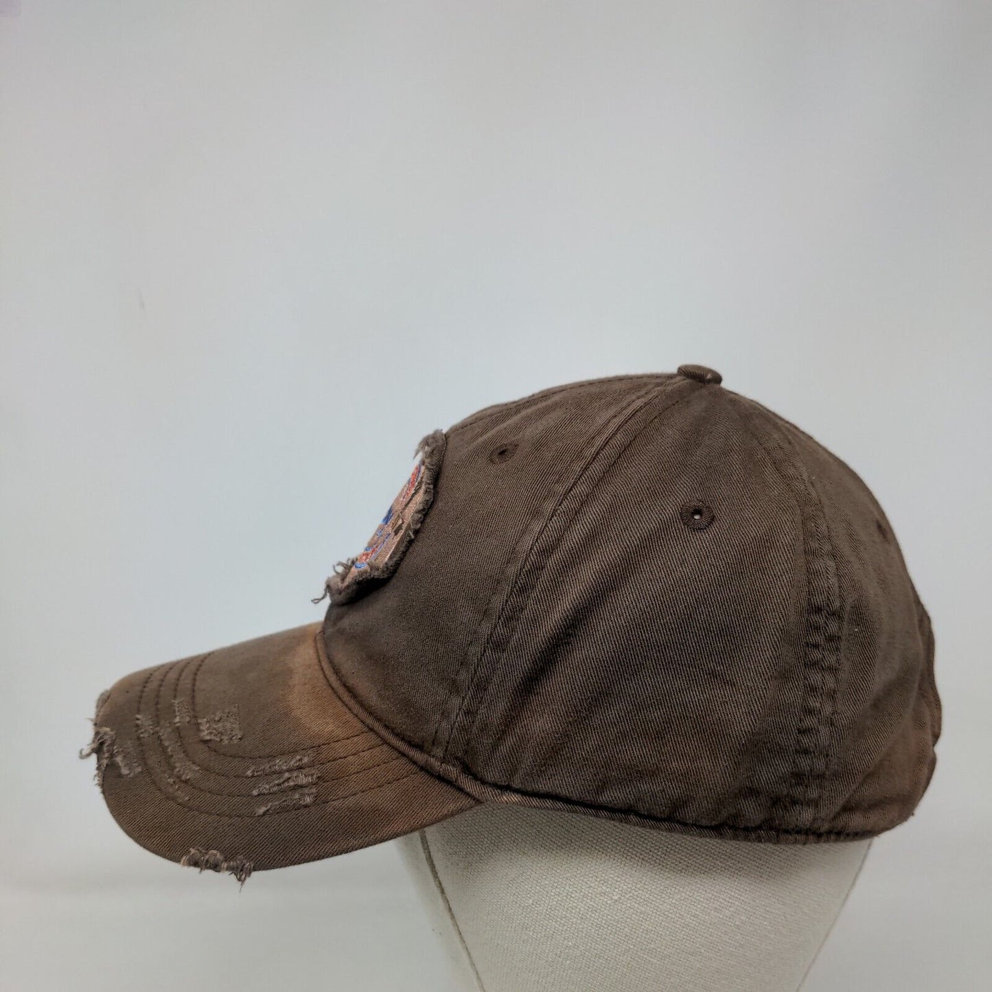 Irby Great Outdoor Adventure Strapback Hat Brown One Size Distressed 6 Panel