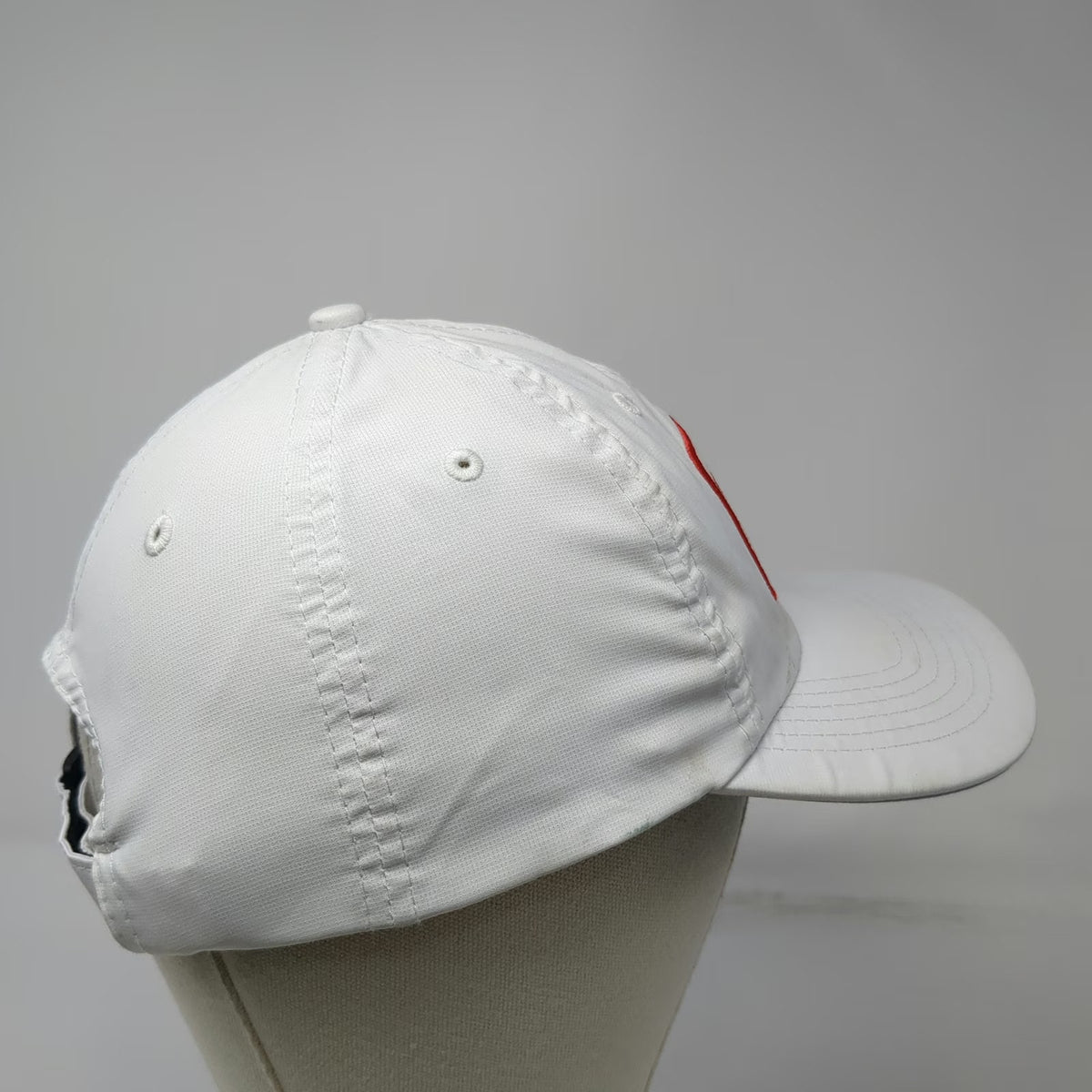 Legendary Baseball Cap White One Size Riverhawk Cup Match RH Redhawk Strapback