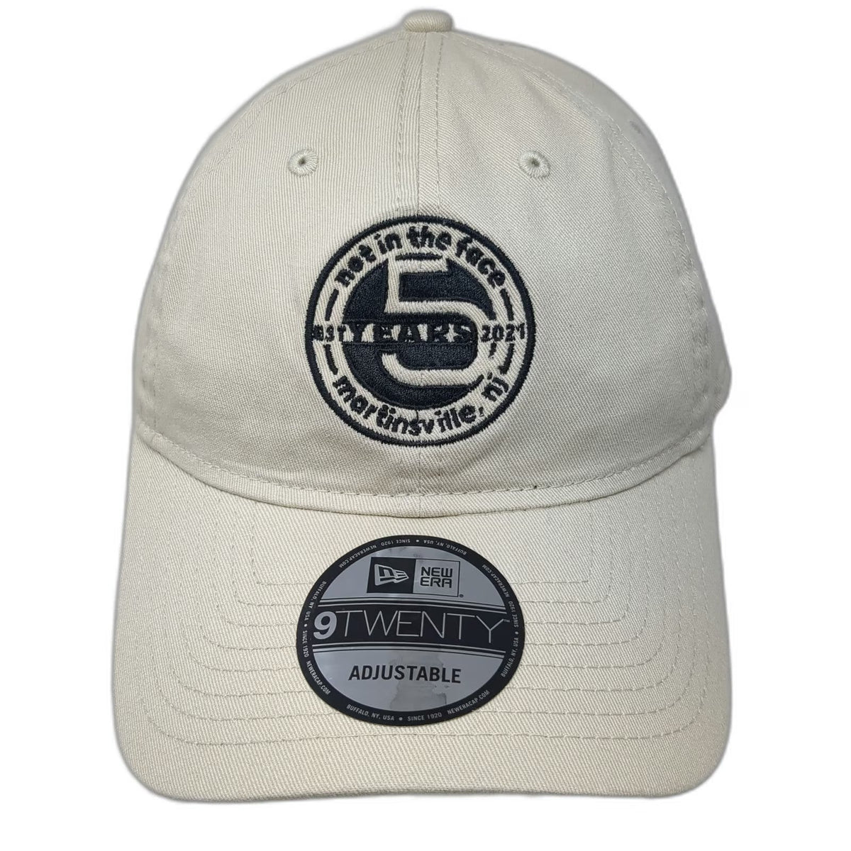 New Era Baseball Cap Beige One Size 9TWENTY Slideback Martinsville NJ Cotton Hat