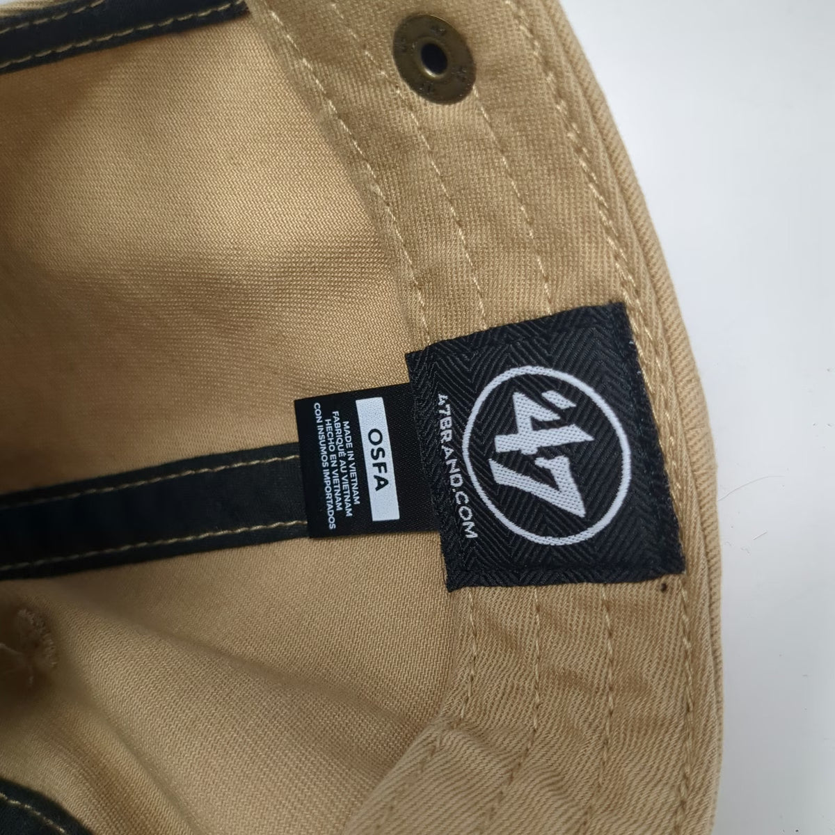 '47 Notre Dame Fighting Irish NCAA Beige One Size Cap Slideback Adjustable Hat