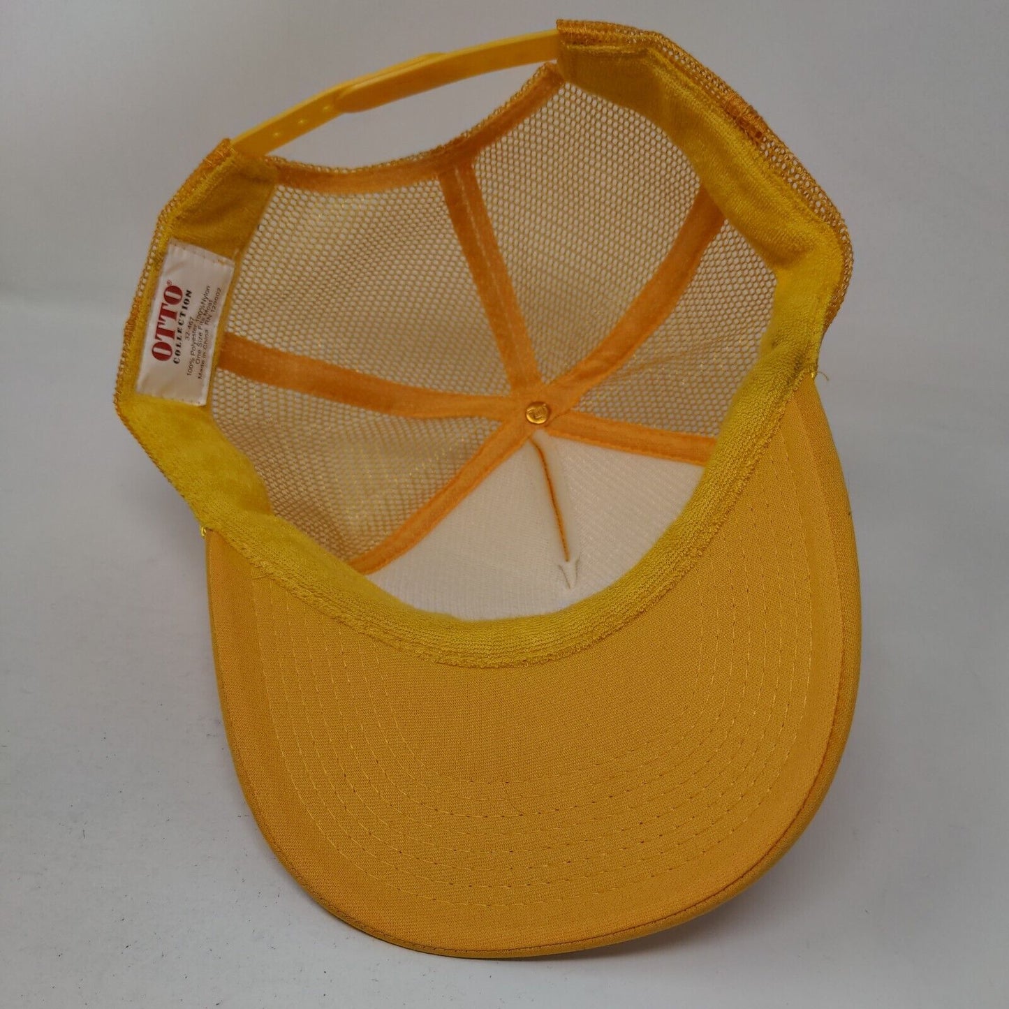 Keith Harkin Snapback Trucker Hat Yellow OSFM Adjustable Rope Mesh Back Otto