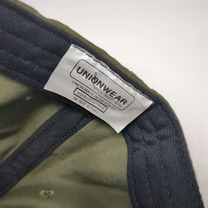 Unionwear Baseball Cap Green One Size Not For Sale Patch Slideback USA Hat Twill