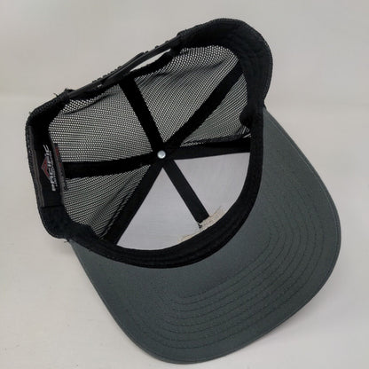 EB Snapback Trucker Hat Gray One Size Adjustable Mesh Back Pacific Headwear