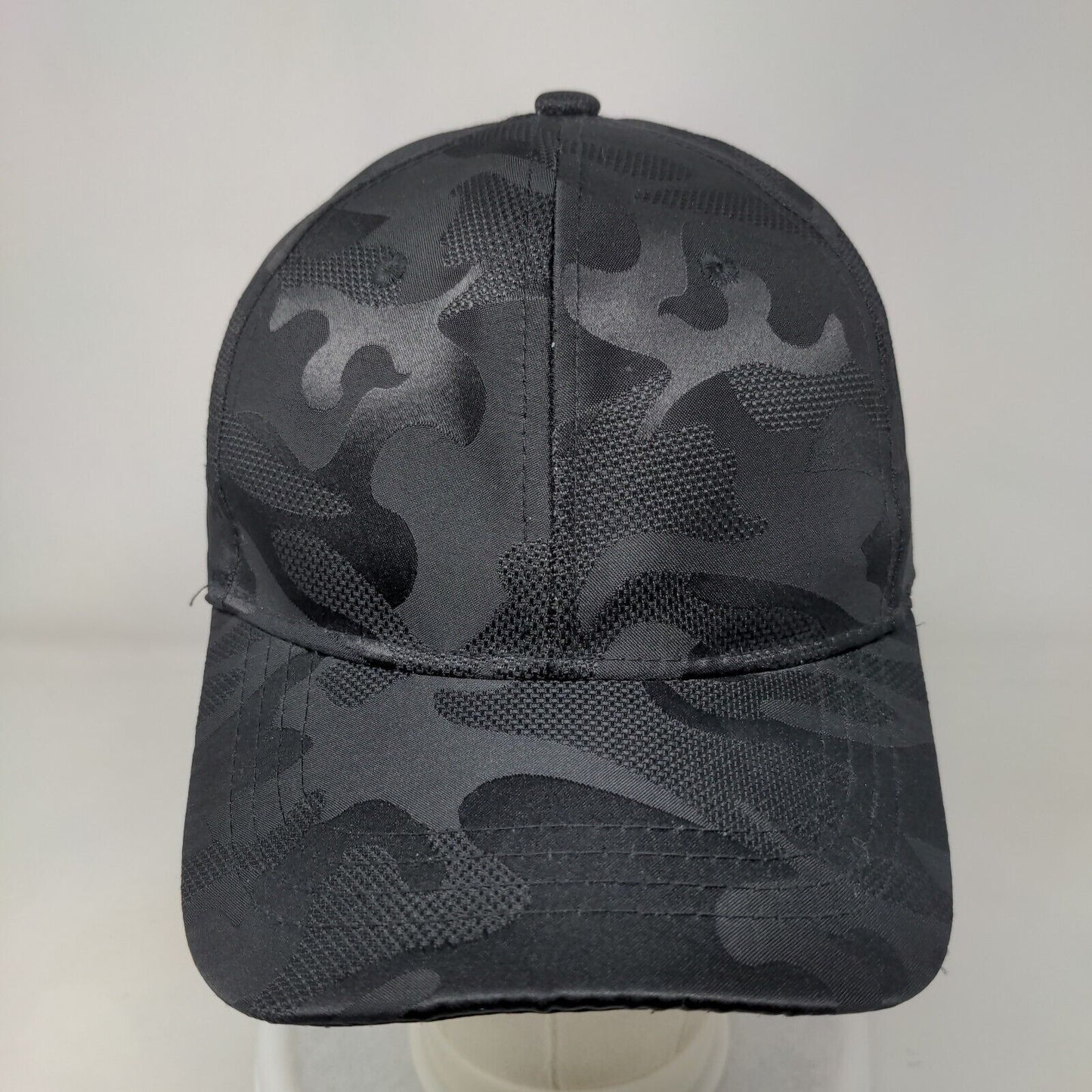 Unbranded Strapback Hat Black Camouflage One Size Adjustable 6 Panel