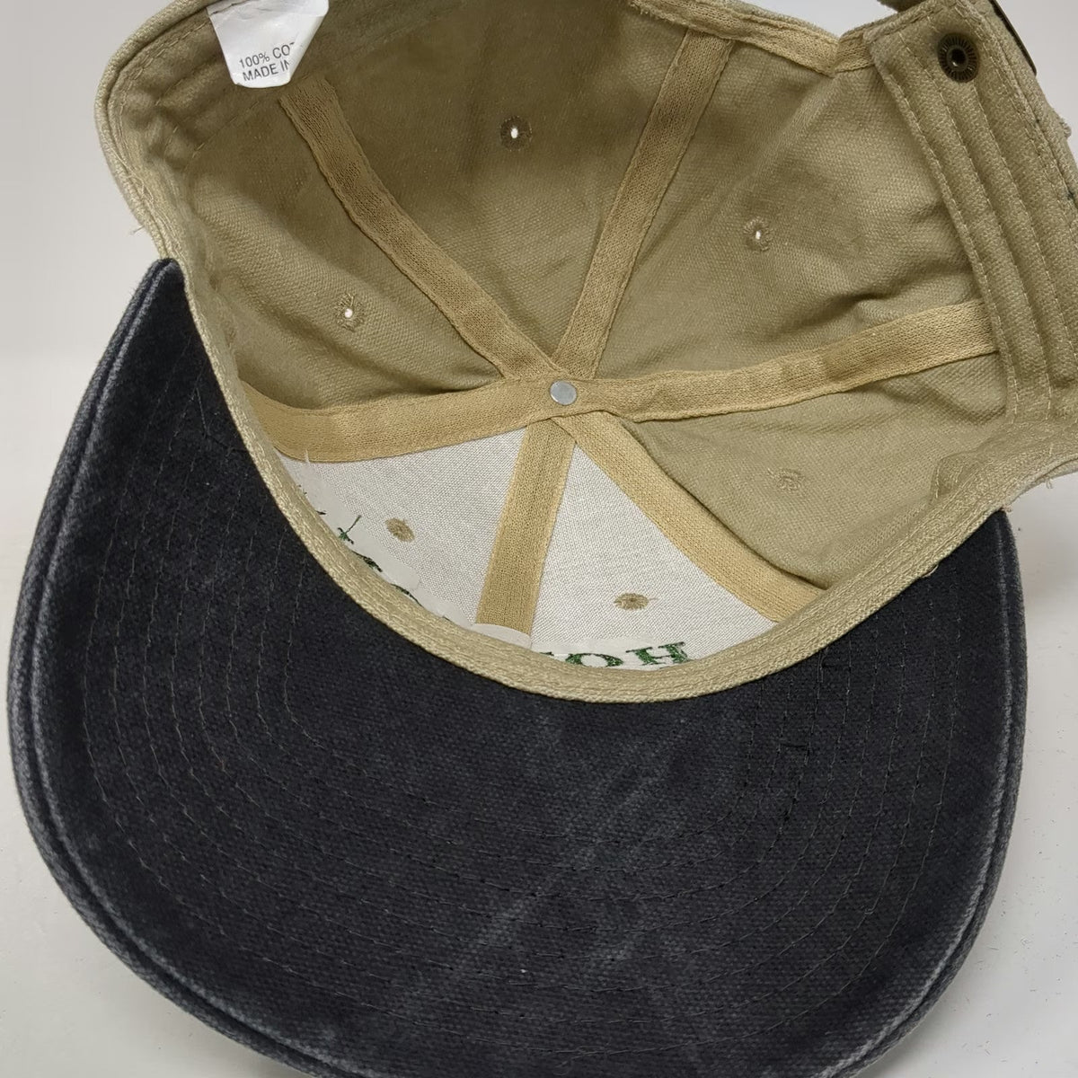 Horton Fluid Power Hydraulic Pneumatic Beige Baseball Cap One Size Slideback Hat