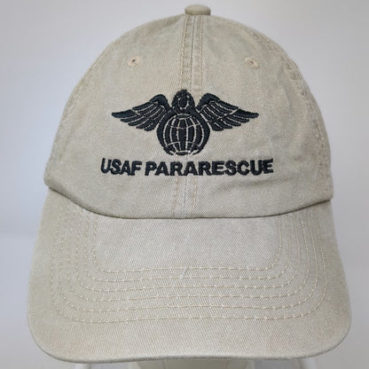 Otto Baseball Cap Beige One Size USAF Pararescue Embroidered Strapback Hat