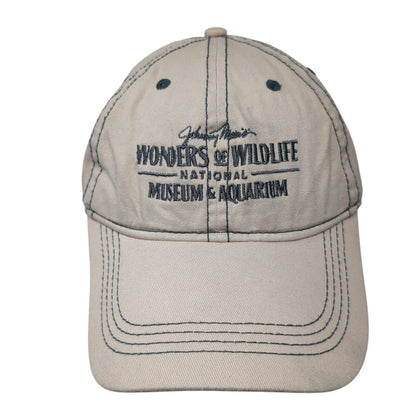 Johnny Morris' Wonders of Wildlife Slideback Hat Tan One Size 6 Panel