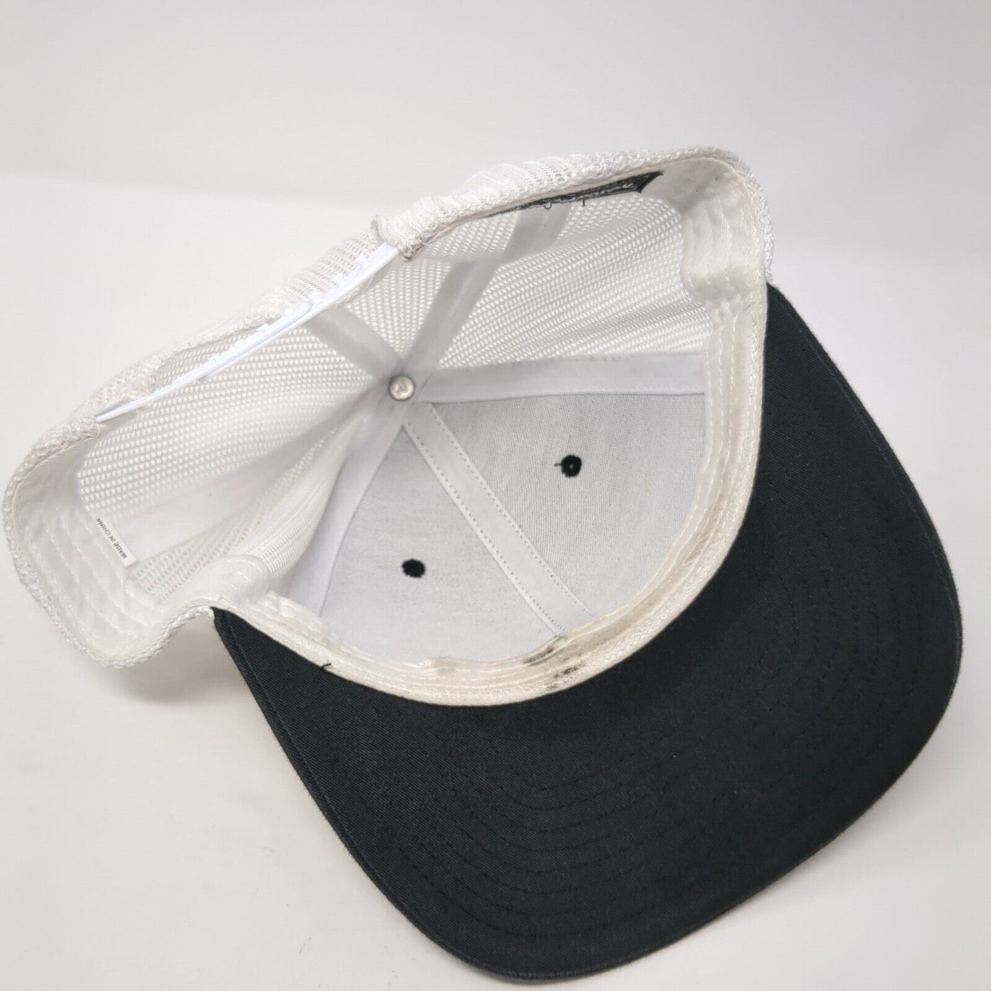 Rounds Trucking Snapback Mesh Back Trucker Hat Black One Size 6 Panel