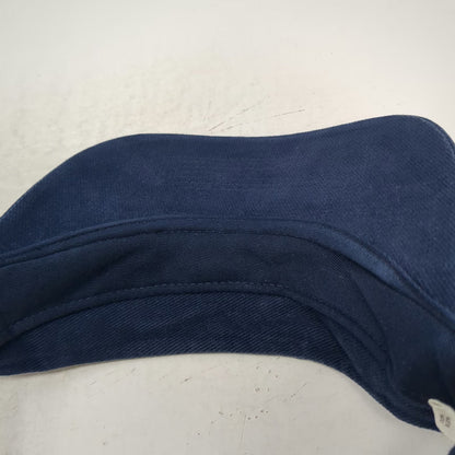 Adidas Visor Blue One Size Embroidered Logo Cotton Adjustable Sport Golf Hat