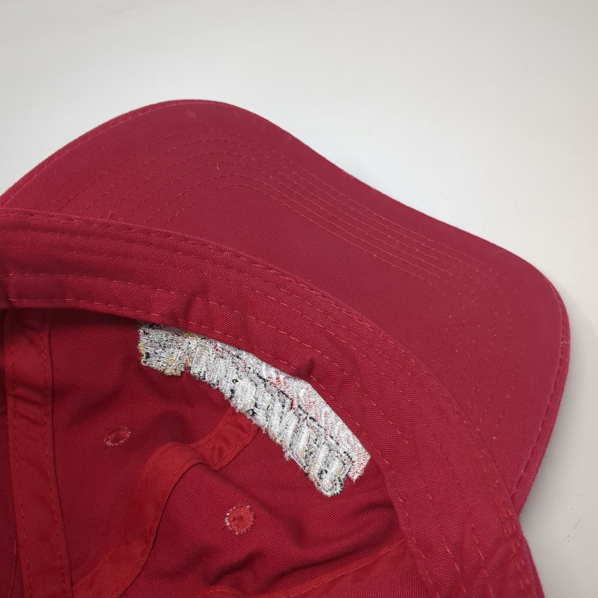 Port & Company Warner Construction Inc Red Baseball Cap One Size Strapback Hat