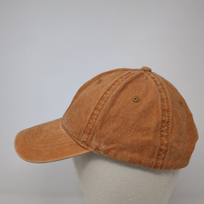 Unbranded Slideback Baseball Cap Orange One Size Adjustable 6 Panel Blank
