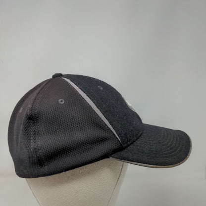 Nike Swoosh Fitted Hat Black L/XL Embroidered Logo 6 Panel GloVmagnet