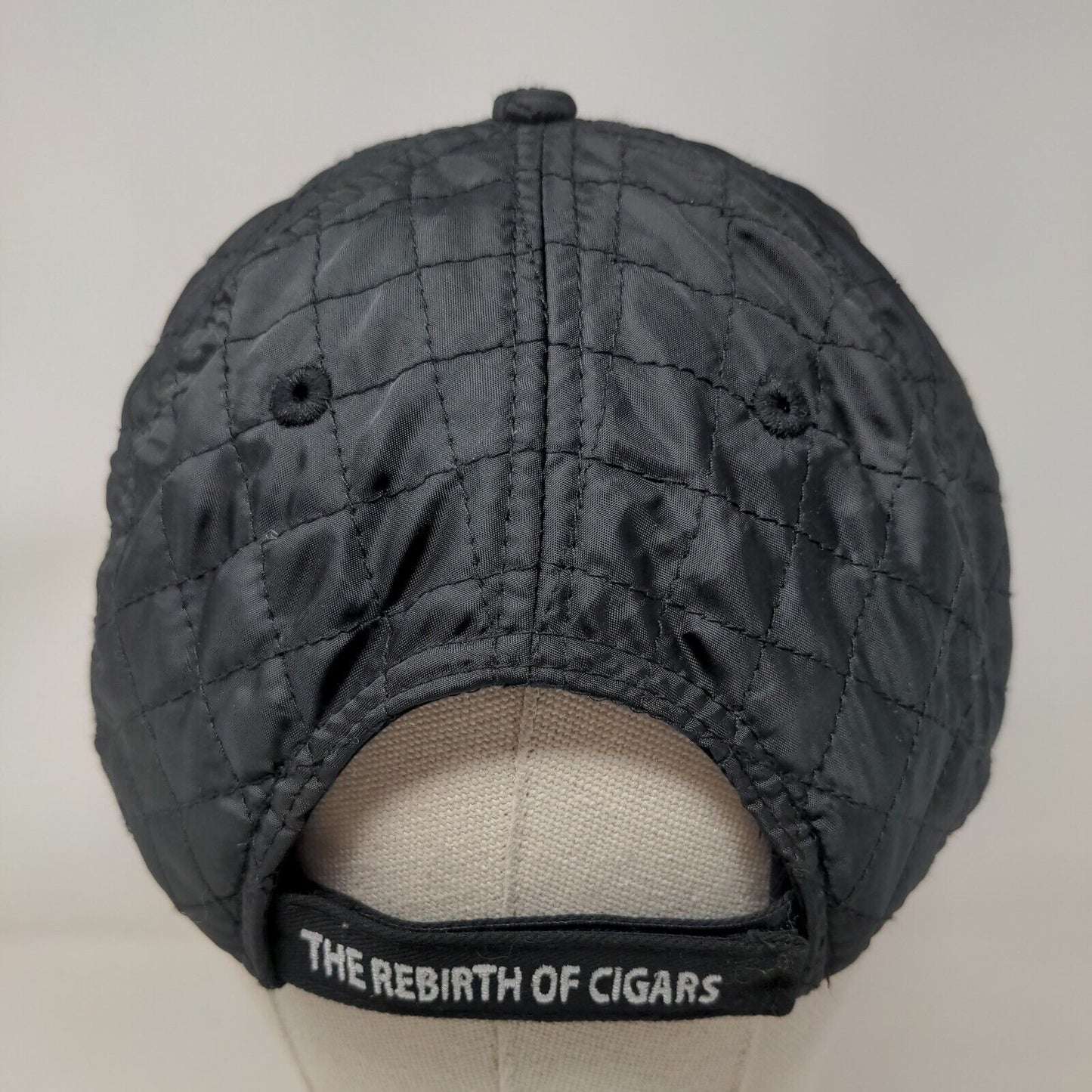 Acid Cigars By Drew Estate Patch Strapback Hat Black OSFA Quilted Adjustable