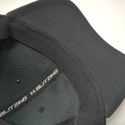 Under Armour Baseball Cap Black XL Freedom American Flag Logo Stretch Fit Hat