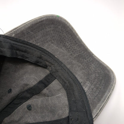 WDW5 Slideback Hat Gray One Size Adjustable Solid 6 Panel Vent Holes