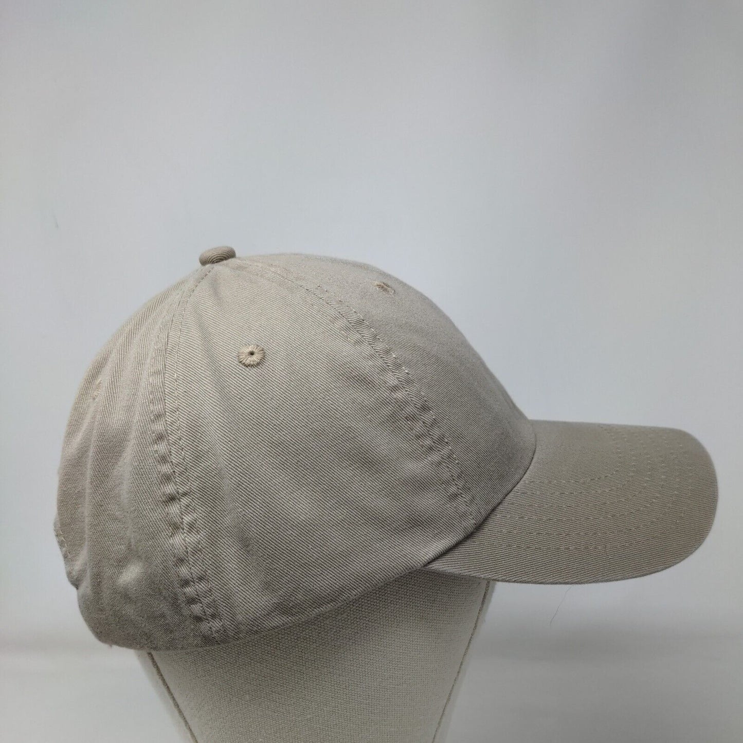 JT Jack Threads Slideback Hat Tan One Size Adjustable Solid Blank