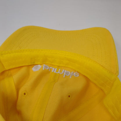 Bumble Slideback Hat Yellow OSFA Adjustable Embroidered Solid 6 Panel