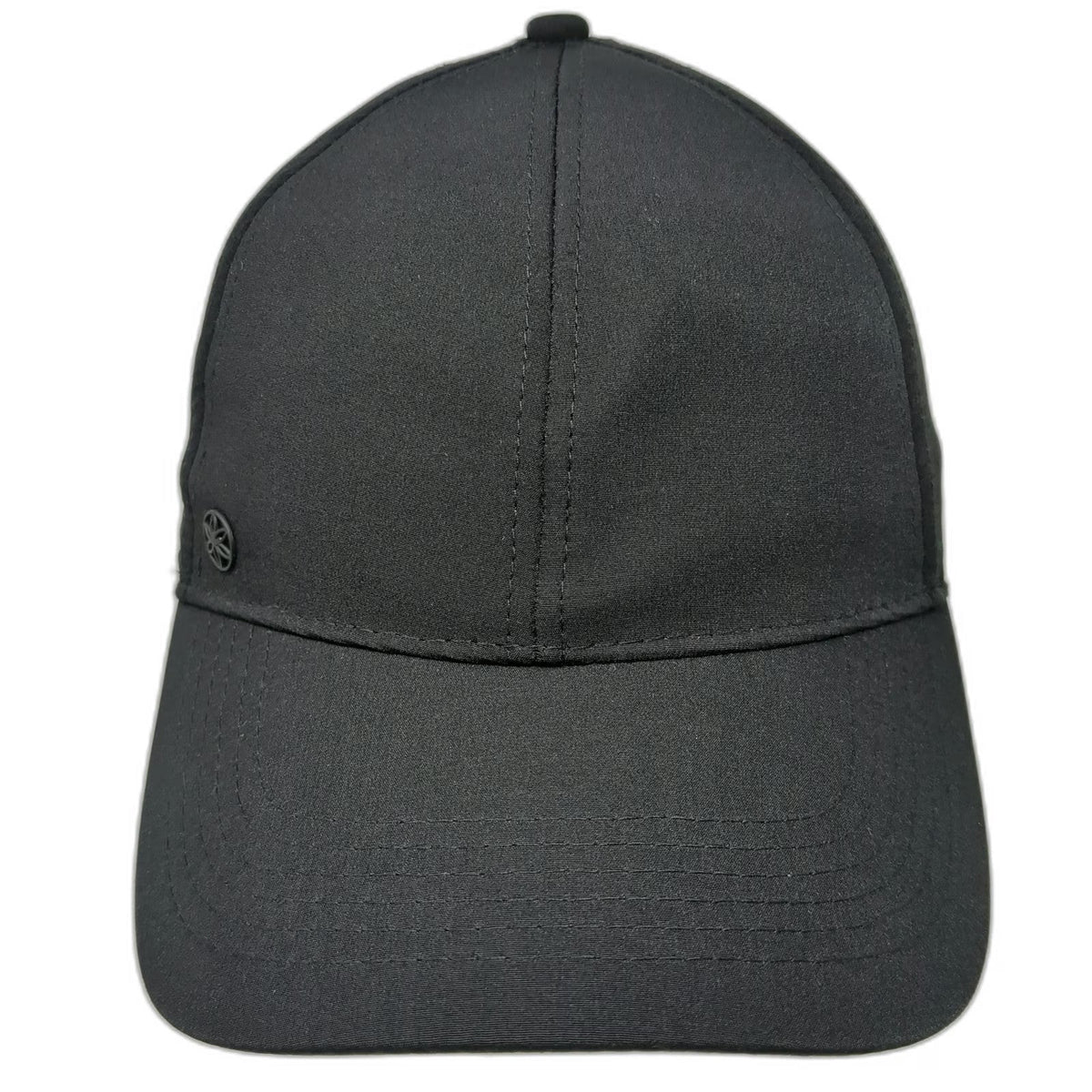 Gaiam Baseball Cap Black OSFM Perforated Breathable Yoga Fitness Strapback hat
